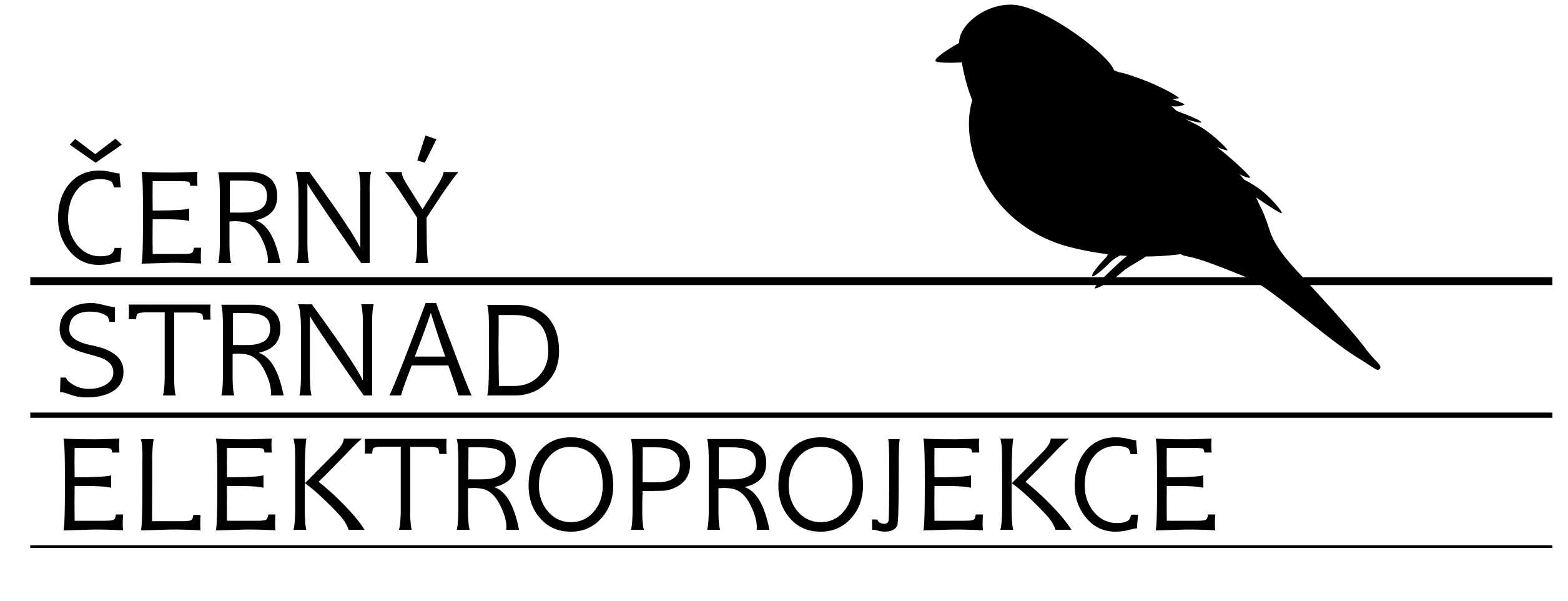 Černý Strnad - Elektroprojekce (logo)